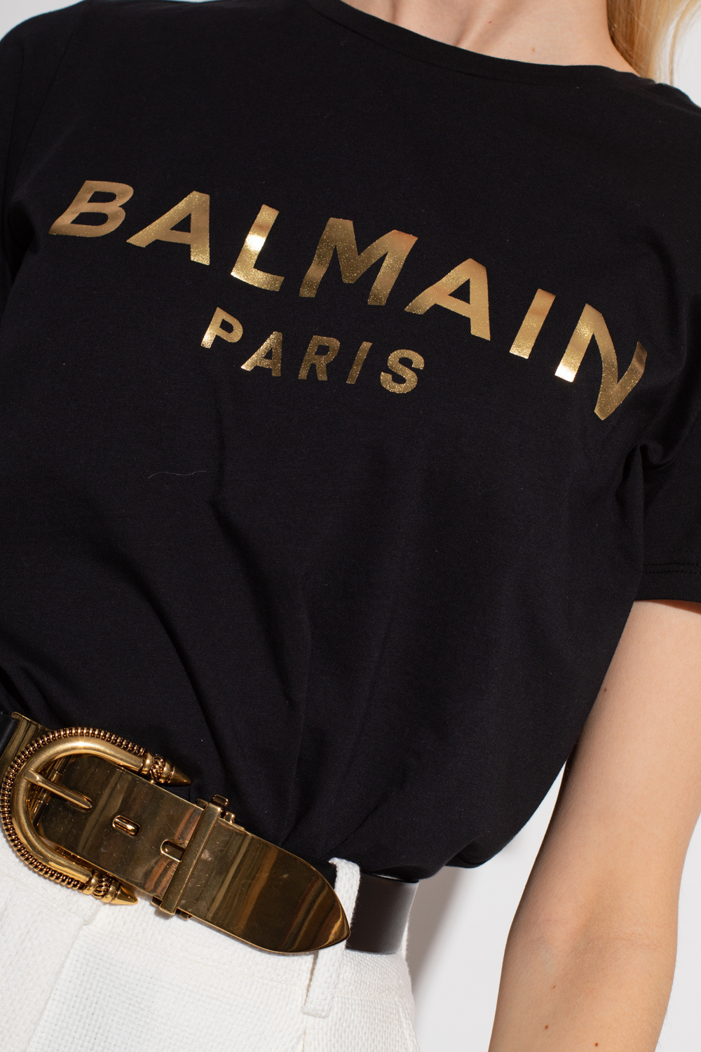 T - shirt with logo Balmain - IetpShops Australia - BALMAIN 